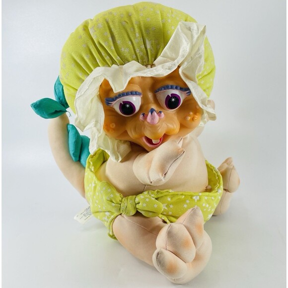 1990 12" Dinosaur Stuffed Plush Animal Babyee Dino Baby Sinclair Street Kids VTG - Picture 1 of 9